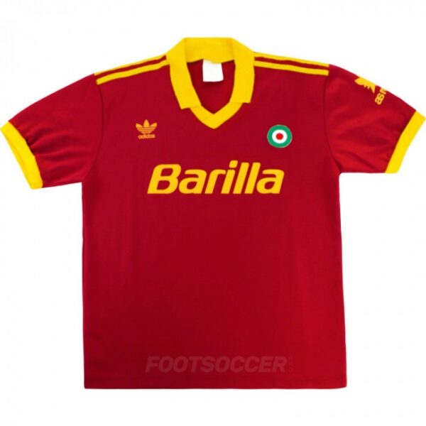 1991-92 Maillot Retro Vintage AS Roma Home