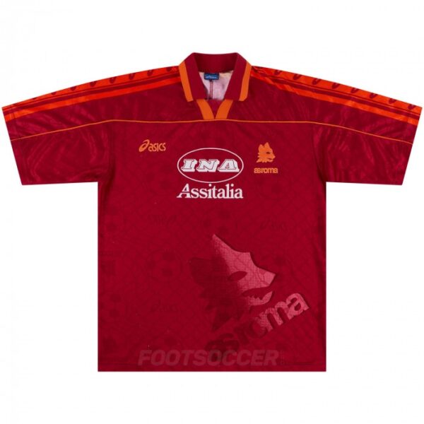 1995-96 Maillot Retro Vintage AS Roma Home