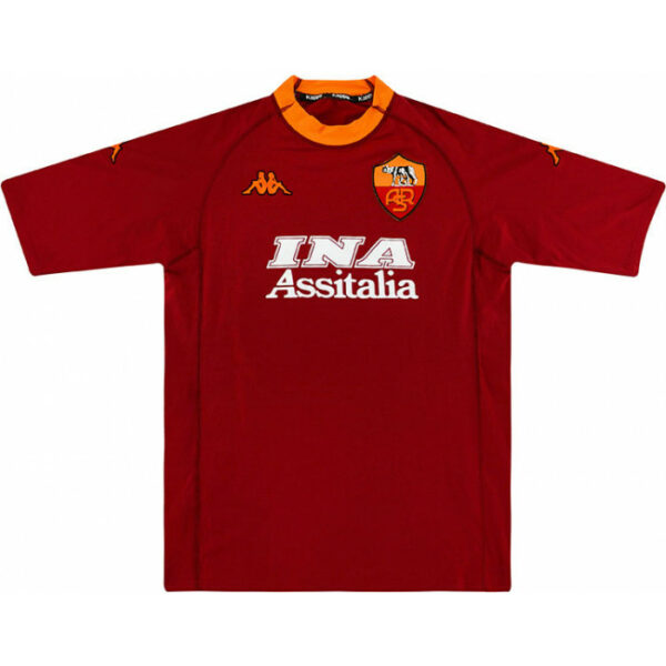 2000-01 Maillot Retro Vintage AS Roma Home Batistuta