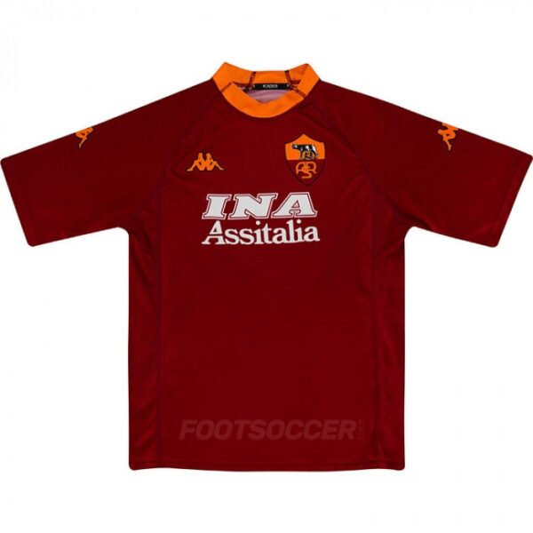 2000-01 Maillot Retro Vintage AS Roma Home TOTTI