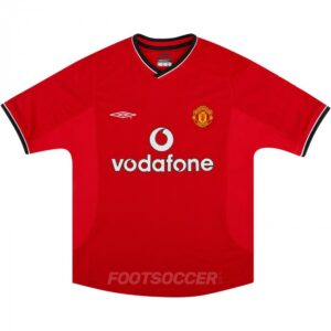 2000-02 Maillot Retro Vintage Manchester United Home