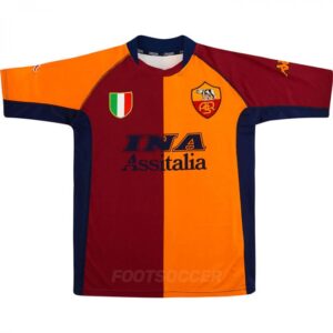 2001-02 Maillot Retro Vintage AS Roma Home