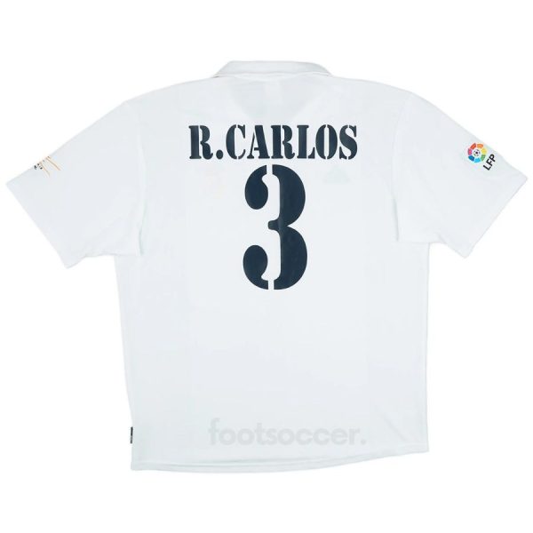 2002-03 MAILLOT RETRO VINTAGE REAL MADRID R.CARLOS