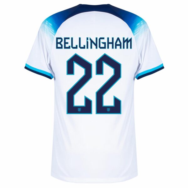 MAILLOT ANGLETERRE DOMICILE COUPE DU MONDE 2022 BELLINGHAM