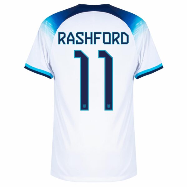 MAILLOT ANGLETERRE DOMICILE COUPE DU MONDE 2022 RASHFORD