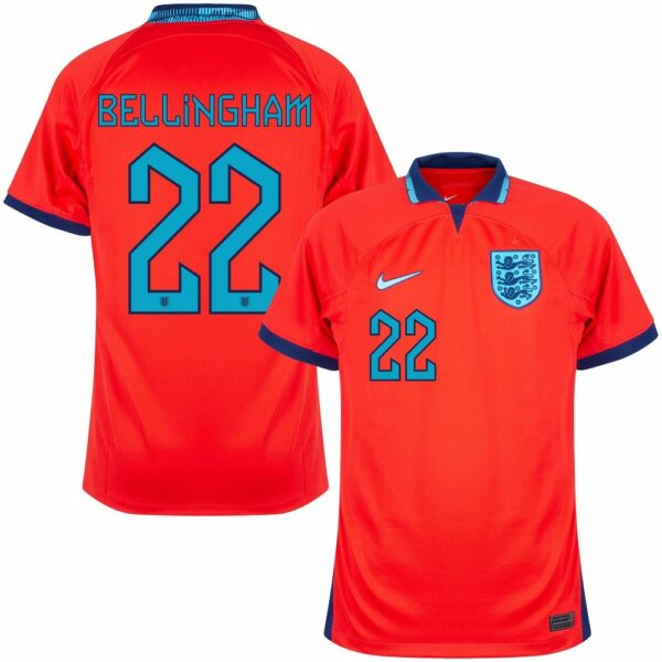 MAILLOT ANGLETERRE EXTERIEUR COUPE DU MONDE 2022 BELLINGHAM