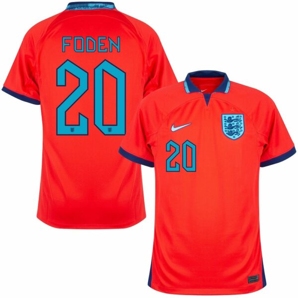 MAILLOT ANGLETERRE EXTERIEUR COUPE DU MONDE 2022 FODEN