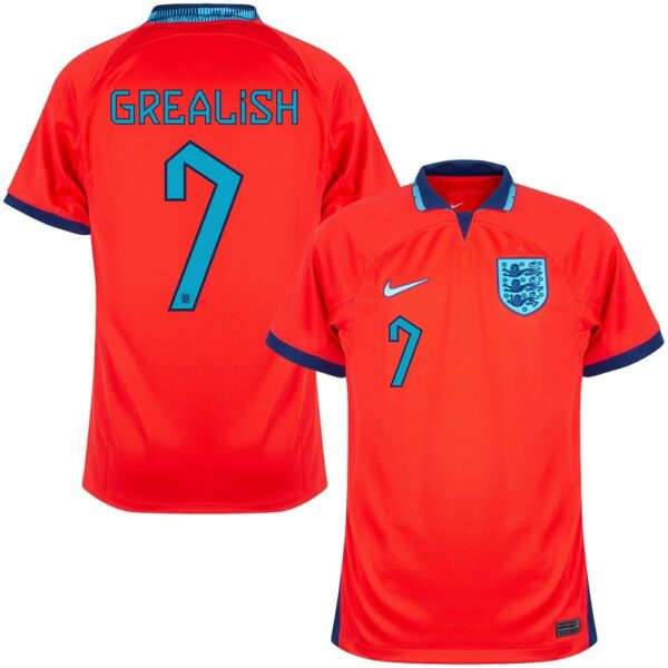 MAILLOT ANGLETERRE EXTERIEUR COUPE DU MONDE 2022 GREALISH