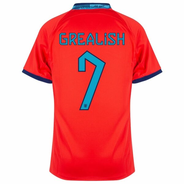 MAILLOT ANGLETERRE EXTERIEUR COUPE DU MONDE 2022 GREALISH