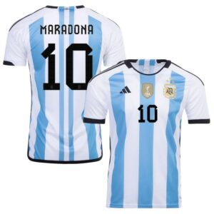 MAILLOT ARGENTINE 3 ETOILES DOMICILE 2022-23 MARADONA