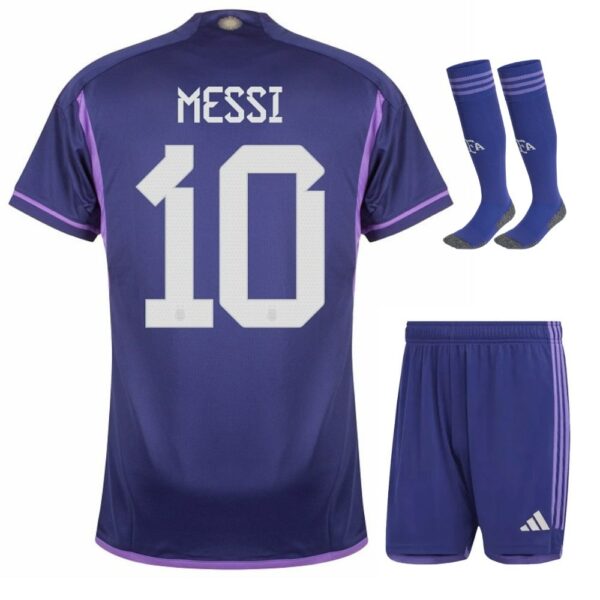 MAILLOT KIT ENFANT ARGENTINE 3 ETOILES MESSI EXTERIEUR