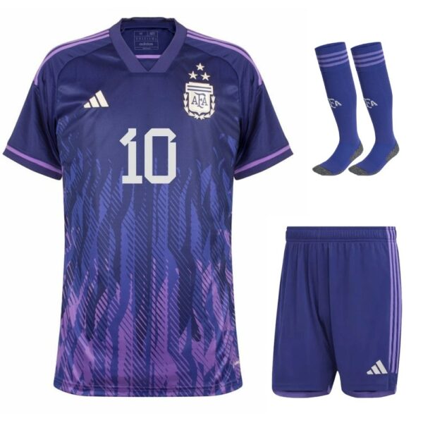 MAILLOT KIT ENFANT ARGENTINE 3 ETOILES MESSI EXTERIEUR