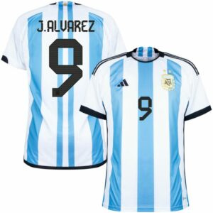 MAILLOT ARGENTINE DOMICILE COUPE DU MONDE 2022 J.ALVAREZ