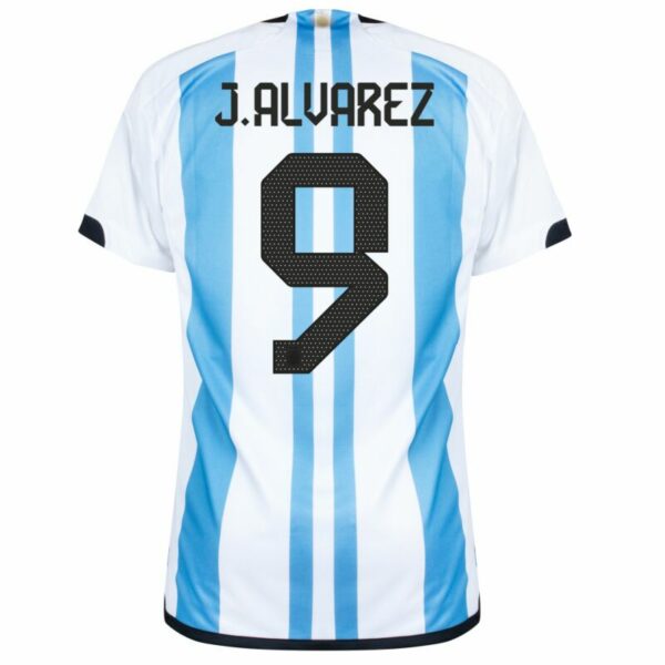 MAILLOT ARGENTINE DOMICILE COUPE DU MONDE 2022 J.ALVAREZ