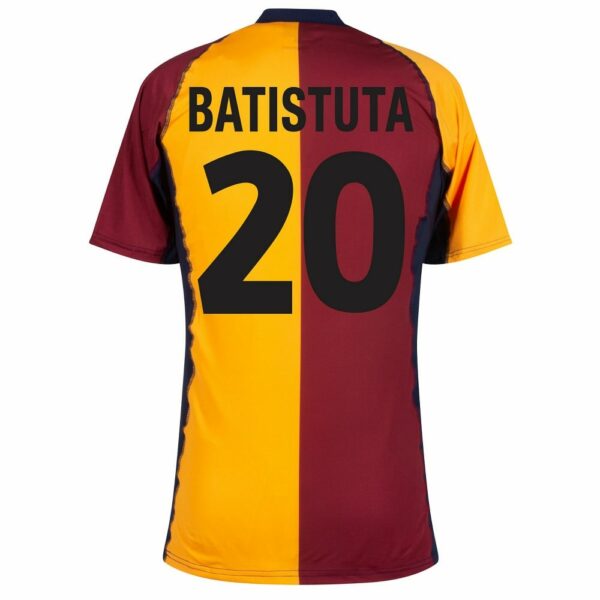 MAILLOT COPA AS ROMA HOME BATISTUTA RETRO 2001-2002