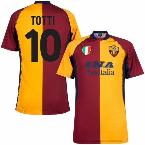 MAILLOT COPA AS ROMA HOME TOTTI RETRO 2001-2002