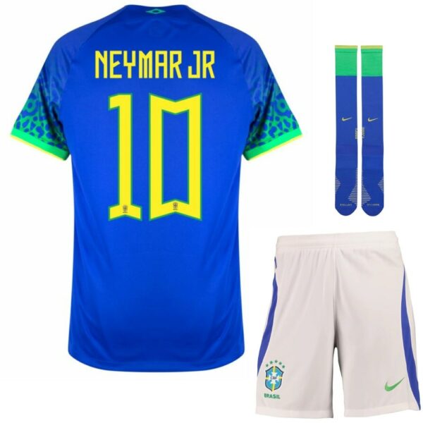 MAILLOT ENFANT EXTERIEUR BRESIL COUPE DU MONDE 2022 NEYMAR JR