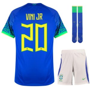 MAILLOT ENFANT EXTERIEUR BRESIL COUPE DU MONDE 2022 VINI JR