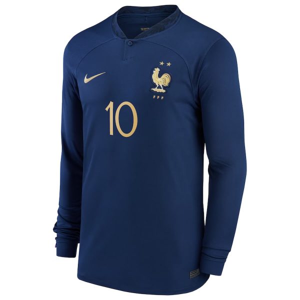 MAILLOT EQUIPE DE FRANCE DOMICILE MANCHES LONGUES MBAPPE