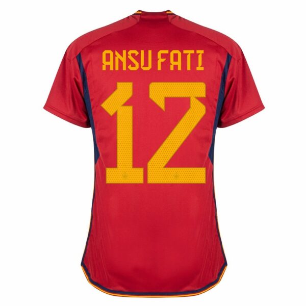 MAILLOT ESPAGNE DOMICILE COUPE DU MONDE 2022 ANSU FATI