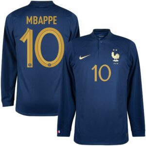 MAILLOT EQUIPE DE FRANCE DOMICILE 2023 2024 MBAPPE MANCHES LONGUES