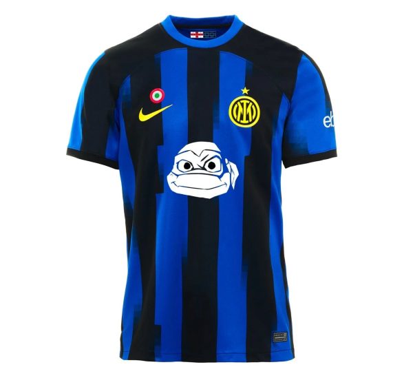 MAILLOT ENFANT INTER MILAN 2023 2024 TORTUE NINJA BLEU