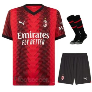 MAILLOT KIT ENFANT MILAN AC DOMICILE 2023 2024