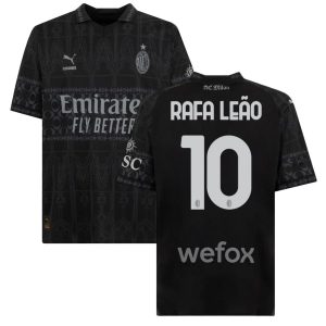 MAILLOT MILAN AC FOURTH NOIR 2023 2024 Rafa Leao