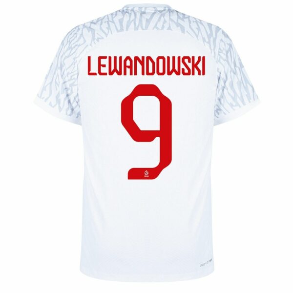 MAILLOT POLOGNE DOMICILE COUPE DU MONDE 2022 LEWANDOWSKI