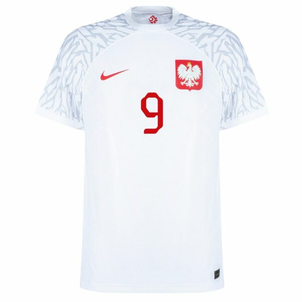 MAILLOT POLOGNE DOMICILE COUPE DU MONDE 2022 LEWANDOWSKI