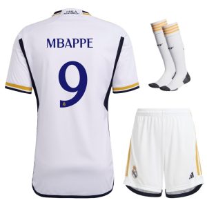 MAILLOT REAL MADRID MBAPPE DOMICILE 2023- 24 KIT ENFANT