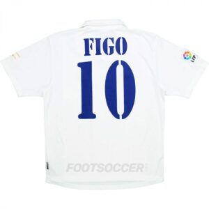 2000-01 MAILLOT RETRO VINTAGE REAL MADRID FIGO