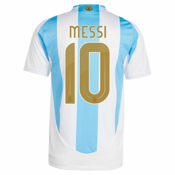 Maillot Enfant Argentine Domicile 2024 2025 Messi Gold