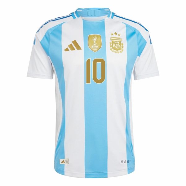 Maillot Enfant Argentine Domicile 2024 2025 Messi Gold