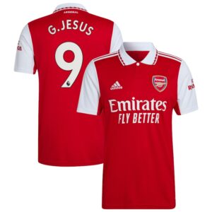 Maillot Arsenal Domicile 2022 2023 G.JESUS