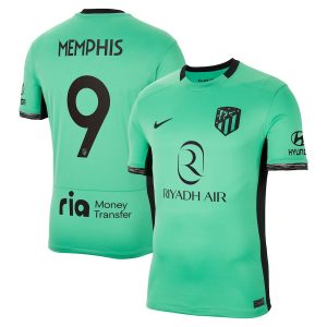 Maillot Atletico Madrid Memphis Depay Third 2023 2024