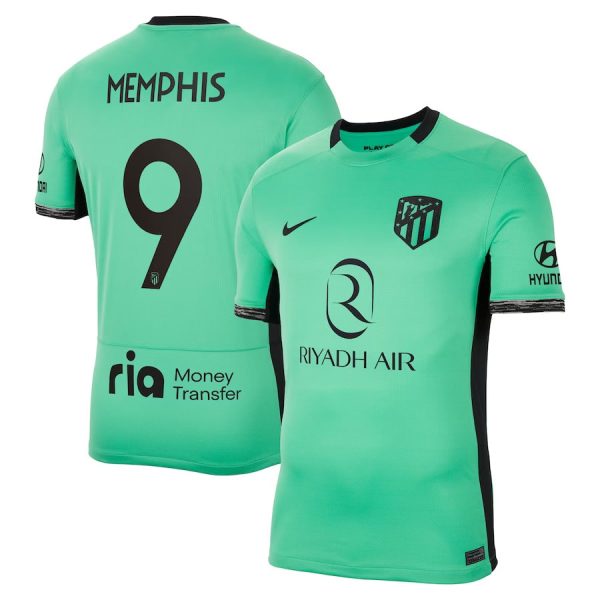 Maillot Atletico Madrid Memphis Depay Third 2023 2024