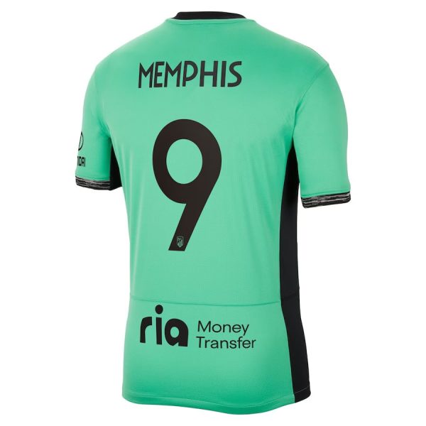 Maillot Atletico Madrid Memphis Depay Third 2023 2024