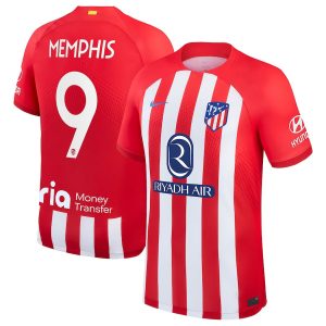 Maillot Atletico Madrid Memphis Domicile 2023 2024