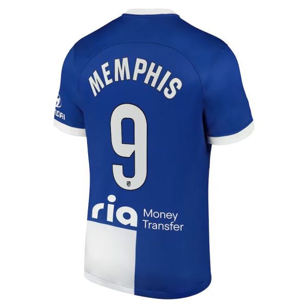 Maillot Atletico Madrid Memphis Exterieur 2023 2024