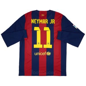 Maillot Barca Domicile 2014 2015 Neymar Manches Longues