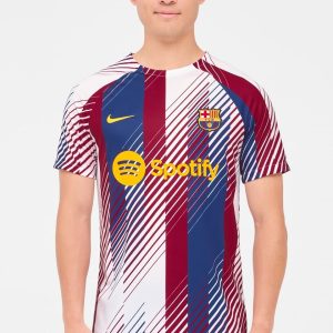 Maillot Barca Pre Match Blanc 2023 2024