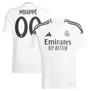 Maillot Enfant Real Madrid Domicile 2024 2025 Mbappe