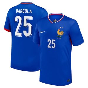 Maillot Equipe de France Domicile Euro 2024 Barcola