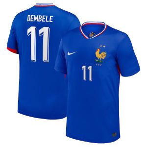 Maillot Equipe de France Domicile Euro 2024 Dembelé