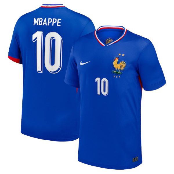 Maillot Equipe de France Domicile Euro 2024 Mbappe