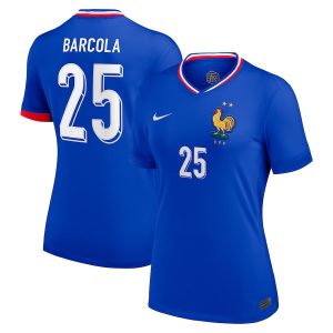 Maillot Equipe de France Femme Domicile Euro 2024 Barcola