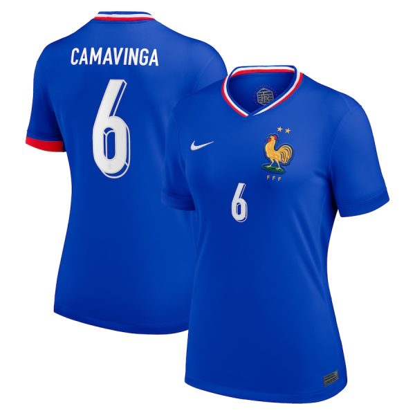 Maillot Equipe de France Femme Domicile Euro 2024 Camavinga