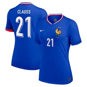 Maillot Equipe de France Femme Domicile Euro 2024 Clauss