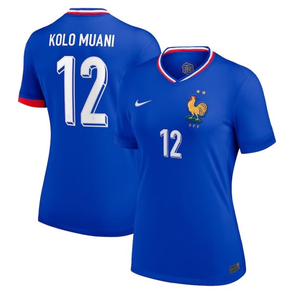 Maillot Equipe de France Femme Domicile Euro 2024 Kolo Muani